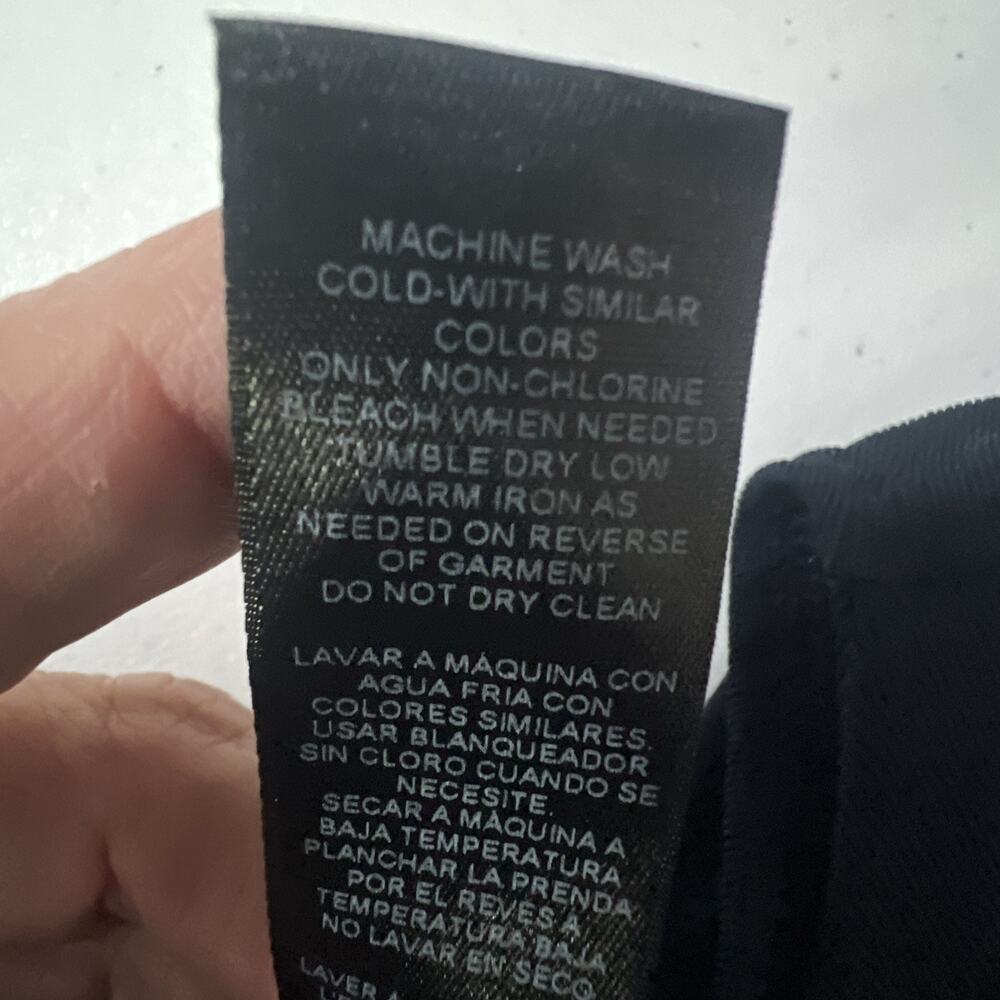 Chico’s size 00 2 XS chicos Zenergy dress knee Knit Traveler Navy open sleeves - Picture 8 of 10